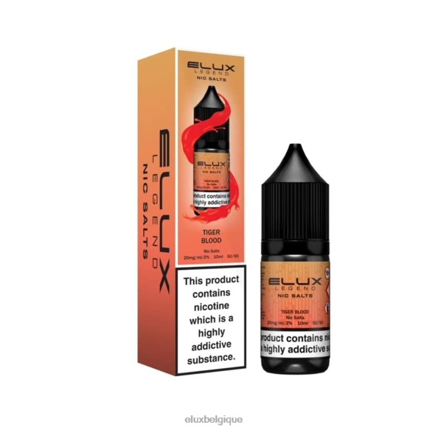 Elux Legend sel de nicotine 10ml 4646851 sang de tigre Elux puff belgique