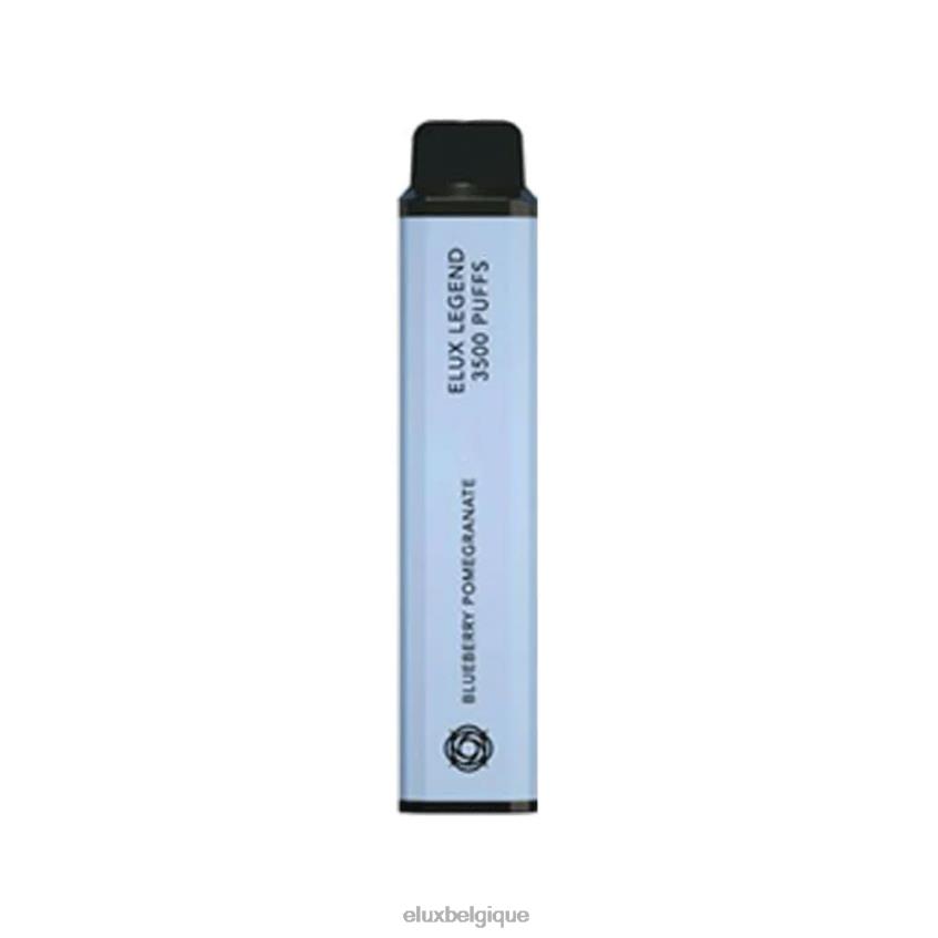 Elux Legend Vape jetable de 3500 bouffées 4646835 grenade aux bleuets Elux vape belgique
