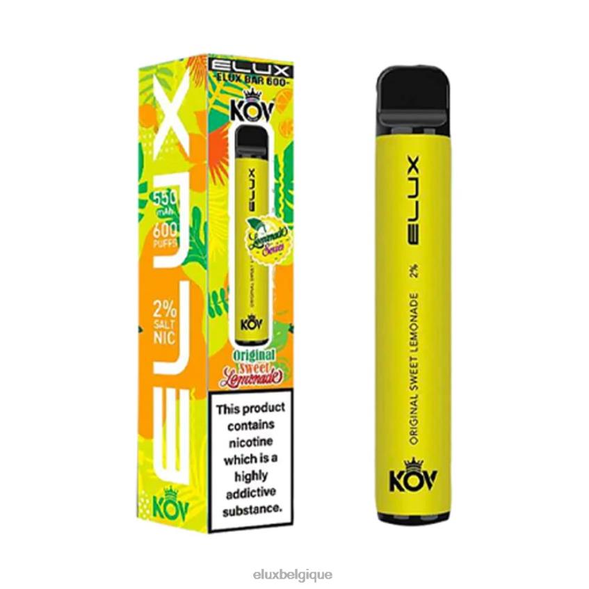 Elux Bar Lemonade Series vape jetable originale 464688 limonade sucrée puff Elux