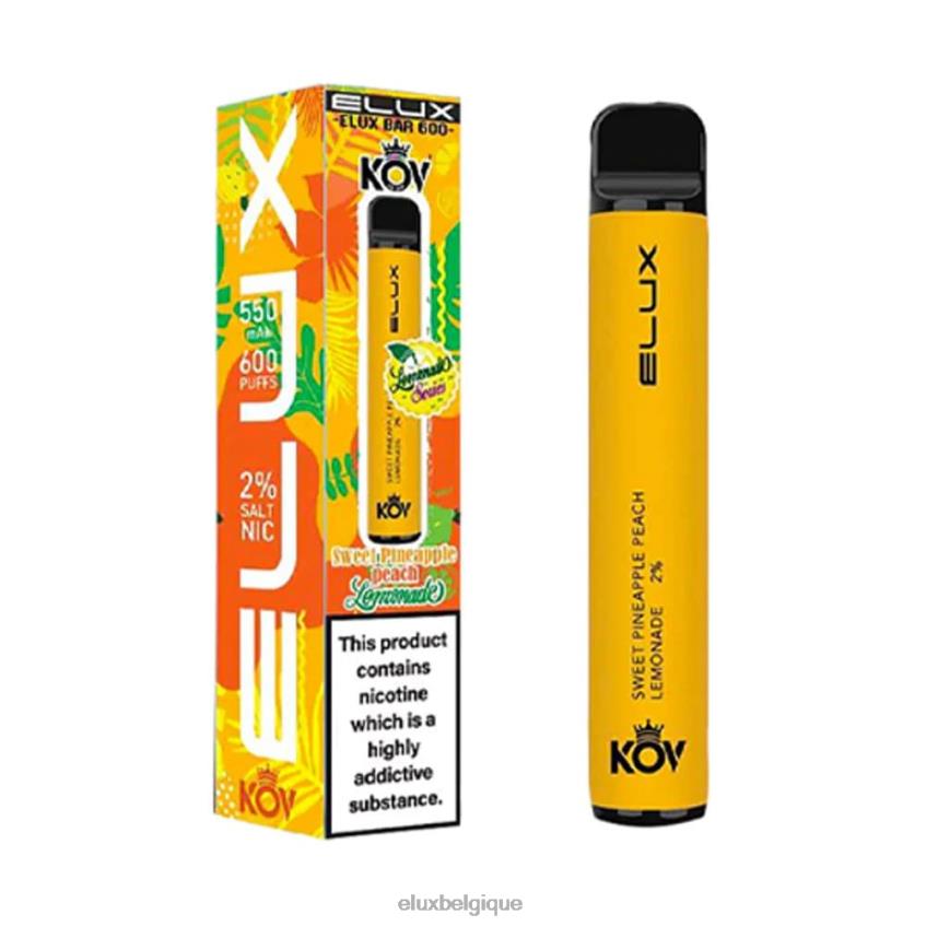 Elux Bar vape jetable série limonade 4646878 ananas pêche limonade sucré puff Elux