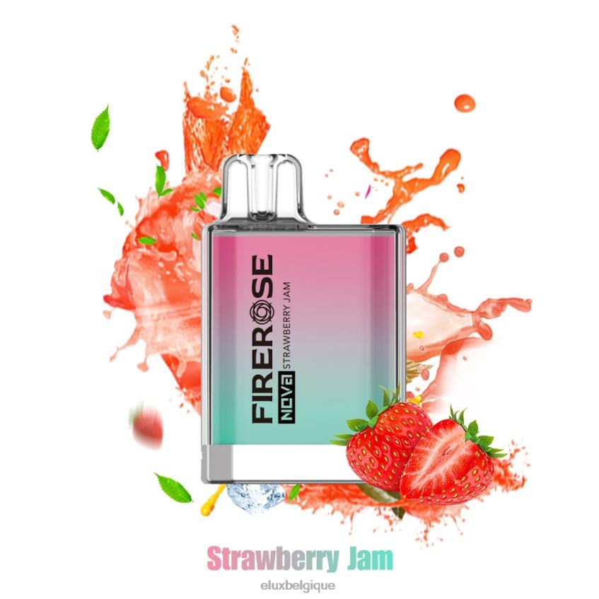 Elux Firerose Nova Vape jetable de 600 bouffées 46468113 confiture de fraise Elux website