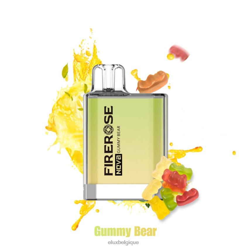 Elux Firerose Nova Vape jetable de 600 bouffées 4646827 ours gommeux Elux magasin