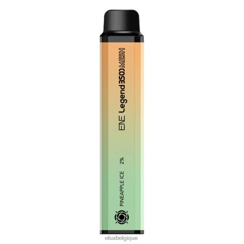 Elux ENE Legend Vape jetable de 3500 mailles 46468129 glace à l'ananas Elux prix belgique