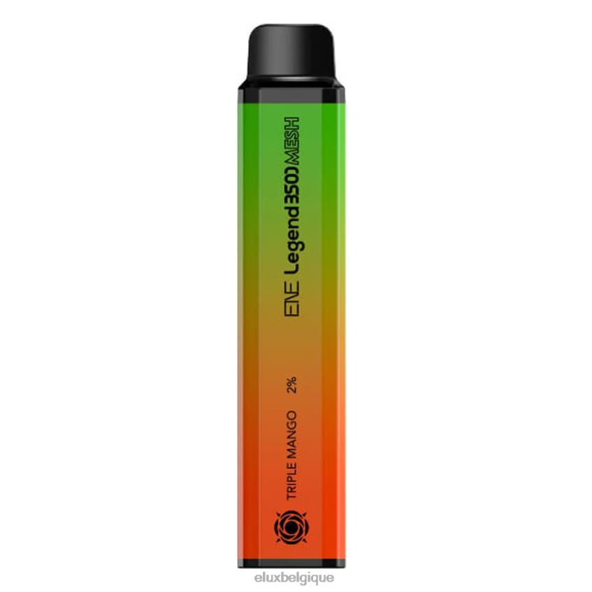 Elux ENE Legend Vape jetable de 3500 mailles 46468135 triple mangue Elux vape belgique